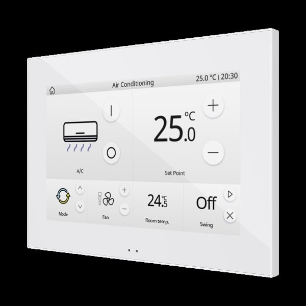 ZENNIO - Z70 v2. Kapazitives Farb 7''-Touchpanel-Weiß