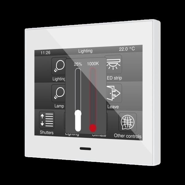 ZENNIO - Z35 v3. Kapazitives Touchpanel-Weiß