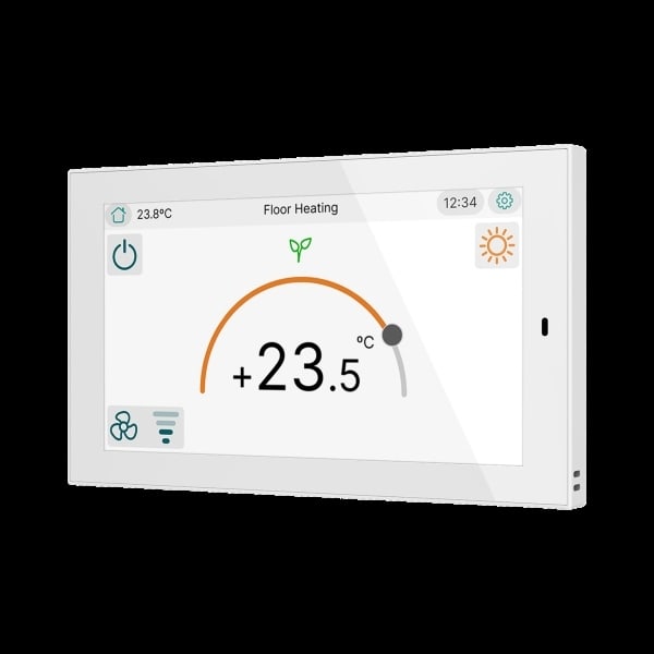 ZENNIO - CX50. KNX kapazitives Touchpanel mit 5''-Silber