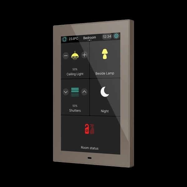 ZENNIO - CX50. KNX kapazitives Touchpanel mit 5''-Mokka