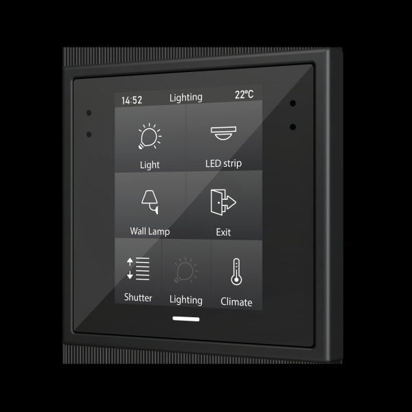 ZENNIO - Z28. Kapazitives Touchpanel 2.8'' Display für 70x70 Rahmen-Schwarz