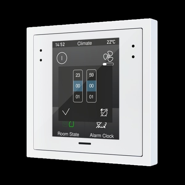 ZENNIO - Z28. Kapazitives Touchpanel 2.8'' Display für 70x70 Rahmen-Weiß