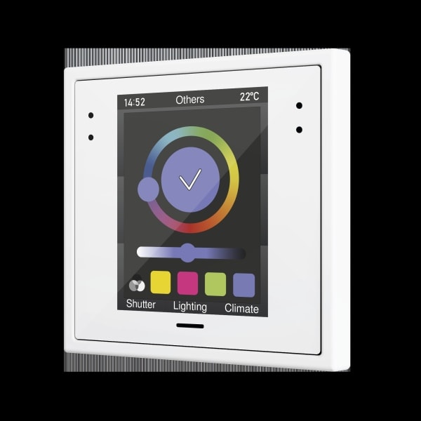 ZENNIO - Z28. Kapazitives Touchpanel 2.8'' Display für 70x70 Rahmen-Mokka