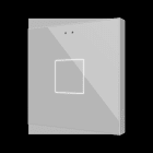 ZENNIO - Flat RGB 1. Kapazitiver Taster-1 Taste-Silber