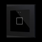 ZENNIO - Flat RGB 55 X1. Kapazitiver Taster 55x55-1 Taste-Schwarz
