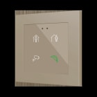 ZENNIO - Flat RGB 55 X4. Kapazitiver Taster 55x55-4 Tasten-Custom Design