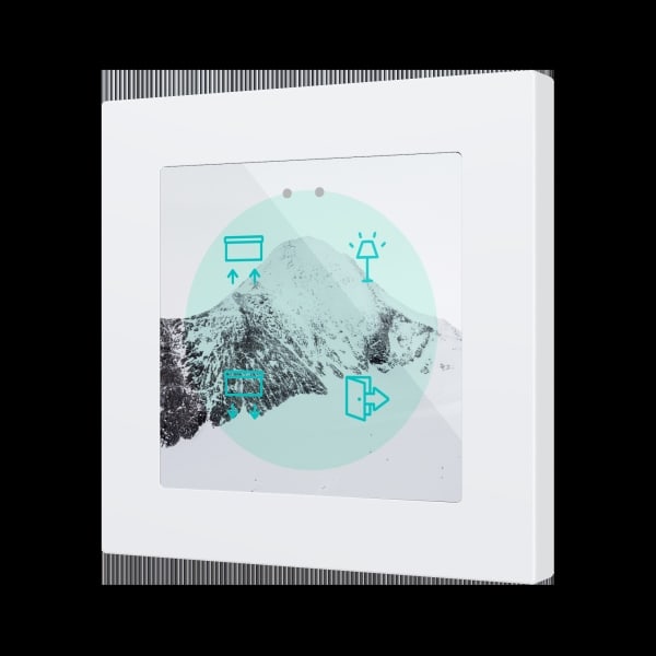 ZENNIO - Flat RGB 55 X4. Kapazitiver Taster 55x55-4 Tasten-360° Personalisierung