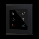 ZENNIO - Flat RGB 55 X6. Kapazitiver Taster 55x55-6 Tasten-Custom Design