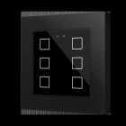ZENNIO - Flat RGB 55 X6. Kapazitiver Taster 55x55-6 Tasten-Schwarz