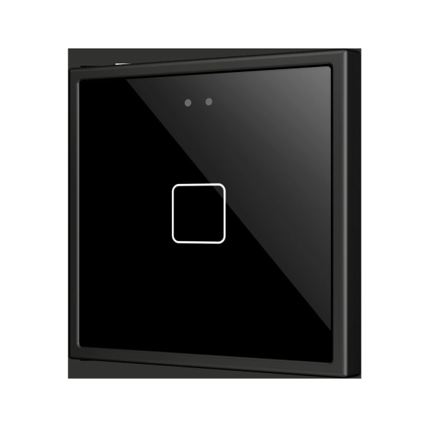 ZENNIO - Flat RGB 70 X1. Kapazitiver Taster 70x70-1 Taste-Schwarz