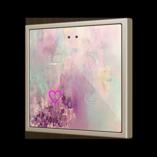 ZENNIO - Flat RGB 70 X4. Kapazitiver Taster 70x70-4 Taste-360° Personalisierung