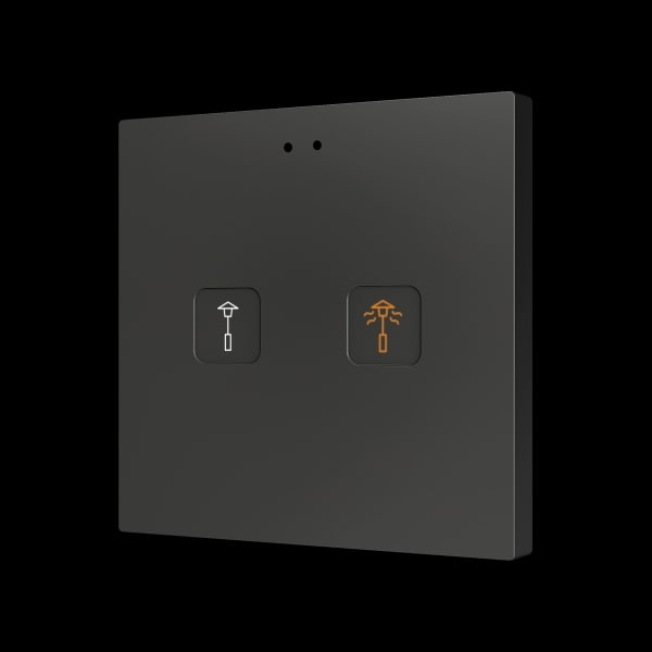 ZENNIO - Tecla RGB 2. Kapazitiver Taster-2 Taste-Custom Design