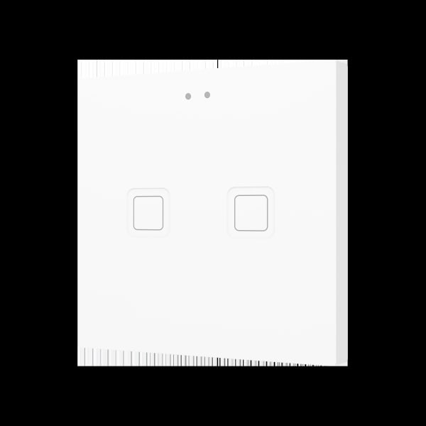 ZENNIO - Tecla RGB 2. Kapazitiver Taster-2 Taste-Weiß