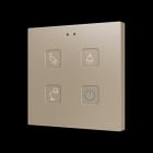 ZENNIO - Tecla RGB 4. Kapazitiver Taster-4 Taste-Custom Design