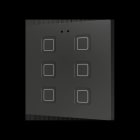 ZENNIO - Tecla RGB 6. Kapazitiver Taster-6 Taste-Schwarz