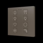 ZENNIO - Tecla RGB 8. Kapazitiver Taster-8 Taste-Custom Design
