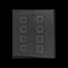 ZENNIO - Tecla RGB 8. Kapazitiver Taster-8 Taste-Schwarz