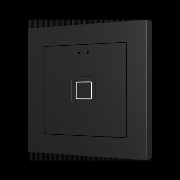 ZENNIO - Tecla RGB 55 X1. Kapazitiver Taster 55x55-1 Taste-Schwarz