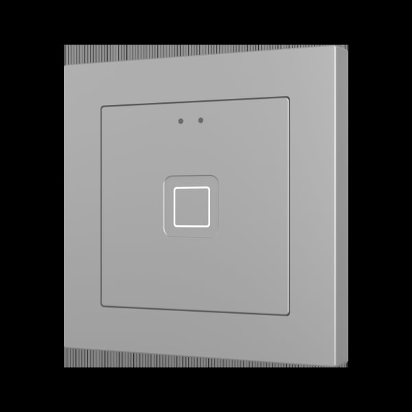 ZENNIO - Tecla RGB 55 X1. Kapazitiver Taster 55x55-1 Taste-Silber