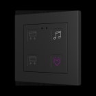 ZENNIO - Tecla RGB 55 X4. Kapazitiver Taster 55x55-4 Tasten-Custom Design