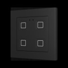 ZENNIO - Tecla RGB 55 X4. Kapazitiver Taster 55x55-4 Tasten-Schwarz