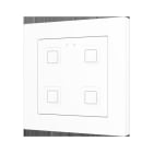 ZENNIO - Tecla RGB 55 X4. Kapazitiver Taster 55x55-4 Tasten-Weiß