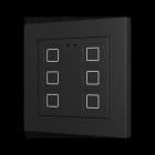 ZENNIO - Tecla RGB 55 X6. Kapazitiver Taster 55x55-6 Tasten-Schwarz