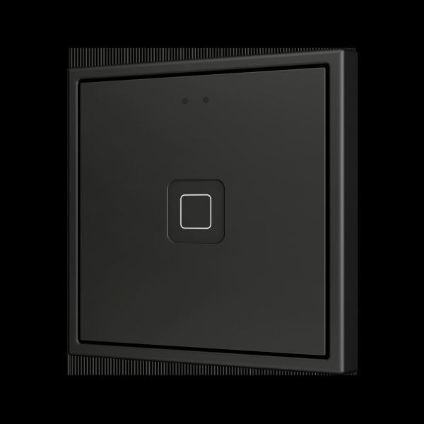 ZENNIO - Tecla RGB 70 X1. Kapazitiver Taster 70x70-1 Taste-Schwarz