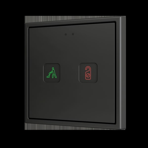 ZENNIO - Tecla RGB 70 X2. Kapazitiver Taster 70x70-2 Taste-Custom Design