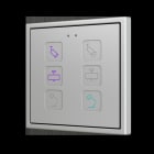 ZENNIO - Tecla RGB 70 X6. Kapazitiver Taster 70x70-6 Taste-Custom Design