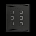 ZENNIO - Tecla RGB 70 X6. Kapazitiver Taster 70x70-6 Taste-Schwarz