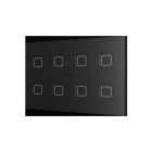 ZENNIO - Tecla RGB XL 8. Kapazitiver Taster-8 Tasten-Schwarz