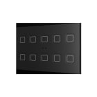 ZENNIO - Tecla RGB XL 10. Kapazitiver Taster-10 Tasten-Schwarz