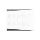 ZENNIO - Tecla RGB XL 10. Kapazitiver Taster-10 Tasten-Weiß
