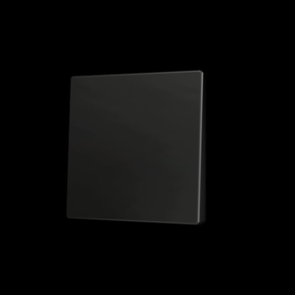 ZENNIO - ZS55. Tasterabdeckung für Soft KNX Einfachtaster 55x55mm. Schwarz