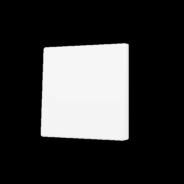ZENNIO - ZS55. Tasterabdeckung f. Soft KNX Einfachtaster 55x55mm. Weiß matt