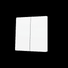 ZENNIO - ZS55. Tasterabdeckung für Soft KNX Doppeltaster 55x55mm. Weiß matt