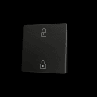 ZENNIO - ZS55. Tasterabdeckung f. Soft KNX Einfachtaster 55x55mm. Schwarz