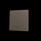 ZENNIO - ZS55. Tasterabdeckung f. Soft KNX Einfachtaster 55x55mm. Mokka