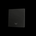 ZENNIO - ZS55. Tasterabdeckung f. Soft KNX Einfachtaster 55x55mm. Licht -Schwarz
