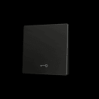 ZENNIO - ZS55. Tasterabdeckung f. Soft KNX Einfachtaster 55x55mm. Schlüssel -Schwarz