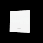 ZENNIO - ZS55. Tasterabdeckung f. Soft KNX Einfachtaster 55x55mm. Schlüssel -Weiß matt