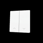ZENNIO - ZS55. Tasterabdeckung f. Soft KNX Doppeltaster 55x55mm. Jalousie -Weiß matt