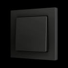 ZENNIO - ZS55. Soft Einfachtaster für 2 Binäreingänge 55x55mm-Schwarz