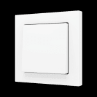 ZENNIO - ZS55. Soft Einfachtaster für 2 Binäreingänge 55x55mm-Weiß matt