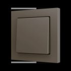 ZENNIO - ZS55. Soft Einfachtaster für 2 Binäreingänge 55x55mm-Mokka