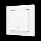 ZENNIO - ZS55. Soft Einfachtaster für 1 Binäreingang 55x55mm-Weiß matt-Custom Design
