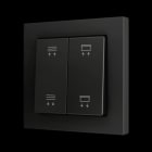 ZENNIO - ZS55. Soft Doppeltaster für 4 Binäreingänge 55x55mm-Schwarz-Custom Design