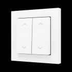 ZENNIO - ZS55. Soft Doppeltaster für 4 Binäreingänge 55x55mm-Jalousie Symbol-Weiß matt