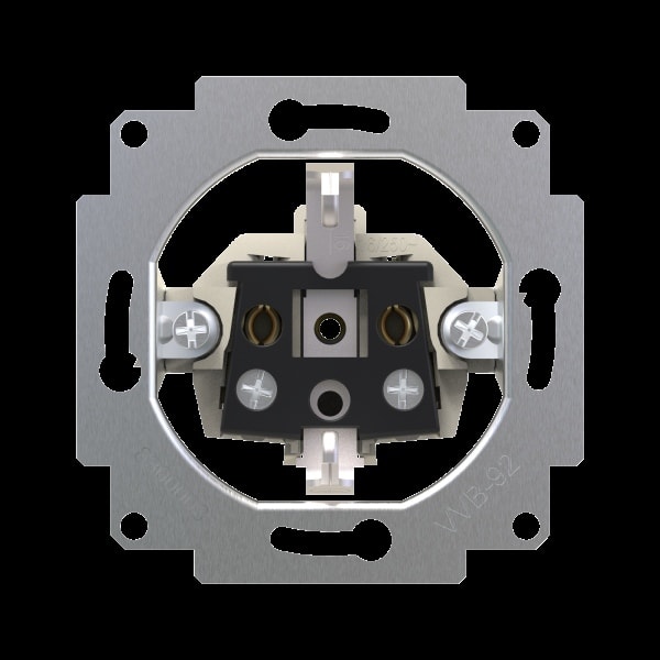 ZENNIO - ZS55/ZS70. Schuko-Steckdoseneinsatz 16A /250 V ~-Schraubklemmen
